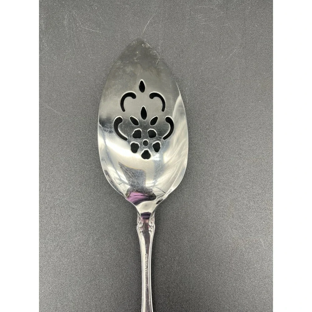 Pie Server Pierced Brahms Stainless By Oneida Silver